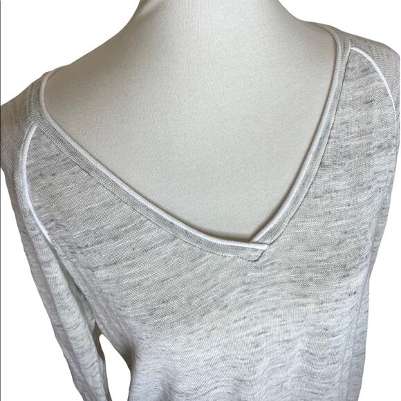 Parkhurst Spring / Summer Linen Blend V- Neck Pullover Sweater - Picture 6 of 7